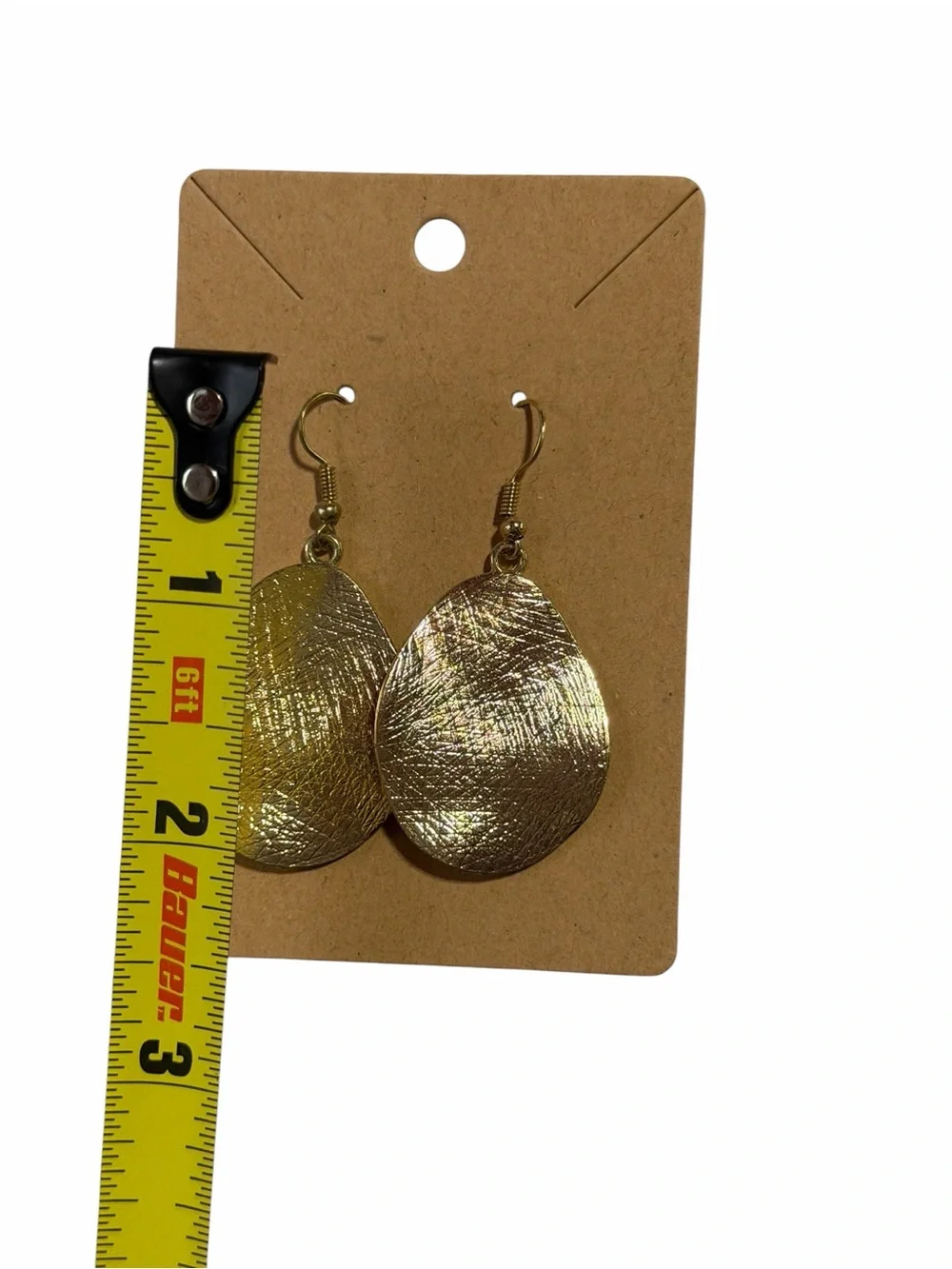 Gold Teardrop Dangle Earrings - Women Jewelry